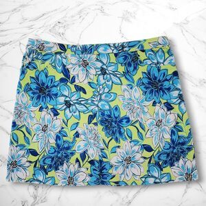 Hearts of Palm Woman Skort Skirt Women’s Size 20W Stunning Floral Print Blue